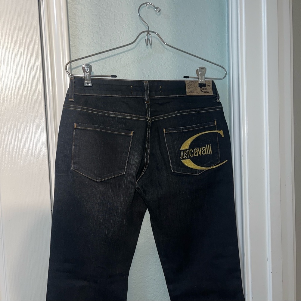 Just Cavalli Roberto Cavalli Jeans Dark Denim with Gold Accent